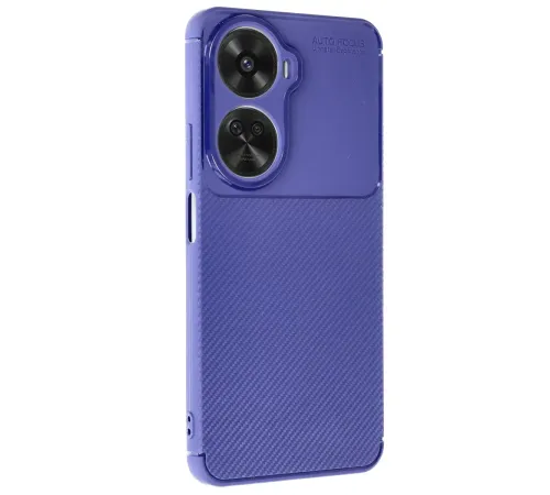 Huawei Nova 12 SE Kılıf Auto Focus Karbon Kapak - Lacivert