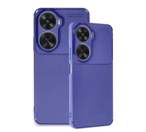 Huawei Nova 12 SE Kılıf Auto Focus Karbon Kapak - Lacivert