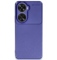 Huawei Nova 12 SE Kılıf Auto Focus Karbon Kapak - Lacivert