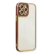 Apple iPhone 13 Pro Kılıf Liva Lens Silikon - Bordo