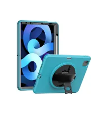 Apple iPad 2022 10.9 (10.nesil) Kılıf Hand Strap Tablet Kılıfı - Turkuaz