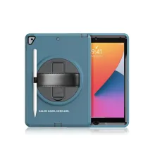 Apple iPad 10.2 (7.nesil) Kılıf Hand Strap Tablet Kılıfı - Turkuaz
