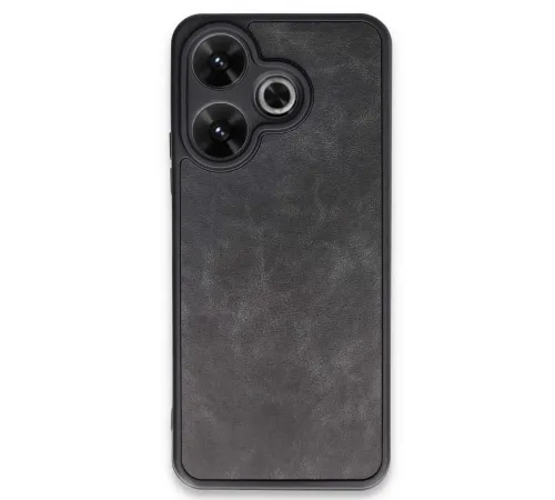 Xiaomi Redmi 13 4G Kılıf Aras Deri Kapak - Siyah