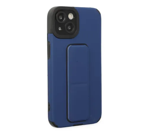Apple iPhone 14 Plus Kılıf Mega Standlı Silikon - Mavi