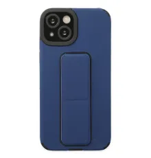 Apple iPhone 14 Plus Kılıf Mega Standlı Silikon - Mavi