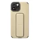 Apple iPhone 14 Plus Kılıf Mega Standlı Silikon - Gold
