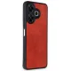 Xiaomi Redmi 13 4G Kılıf Aras Deri Kapak - Kırmızı