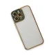 Apple iPhone 13 Pro Kılıf Liva Lens Silikon - Yeşil