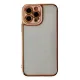Apple iPhone 13 Pro Kılıf Liva Lens Silikon - Rose
