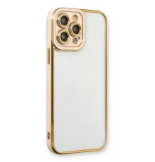 Apple iPhone 13 Pro Max Kılıf Liva Lens Silikon - Pudra