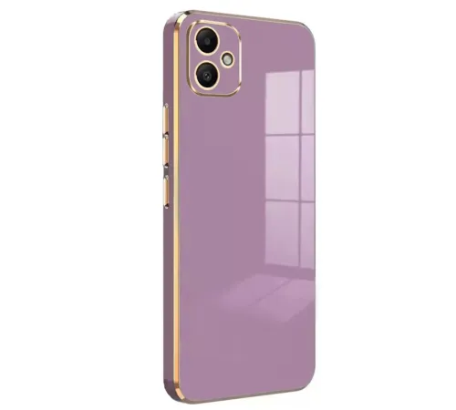 Samsung Galaxy A05 Kılıf Volet Silikon - Mor