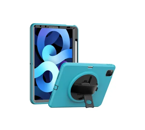 Apple iPad Pro 11 (2018) Kılıf Hand Strap Tablet Kılıfı - Turkuaz