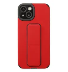 Apple iPhone 14 Plus Kılıf Mega Standlı Silikon - Kırmızı