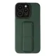 Apple iPhone 14 Pro Kılıf Mega Standlı Silikon - Yeşil