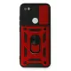 Xiaomi Redmi Note 8 Kılıf Pars Lens Yüzüklü Silikon - Kırmızı