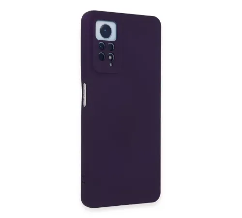Xiaomi Redmi Note 12 Pro 4G Kılıf Nano içi Kadife Silikon - Mor