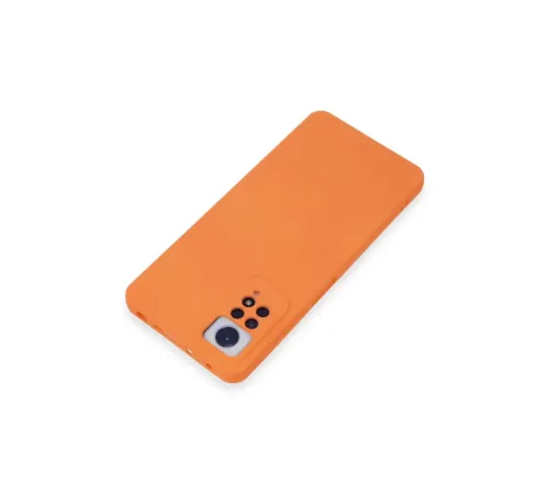 Xiaomi Redmi Note 12 Pro 4G Kılıf Nano içi Kadife Silikon - Turuncu