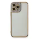 Apple iPhone 13 Pro Max Kılıf Liva Lens Silikon - Lila