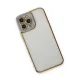 Apple iPhone 13 Pro Max Kılıf Liva Lens Silikon - Lila