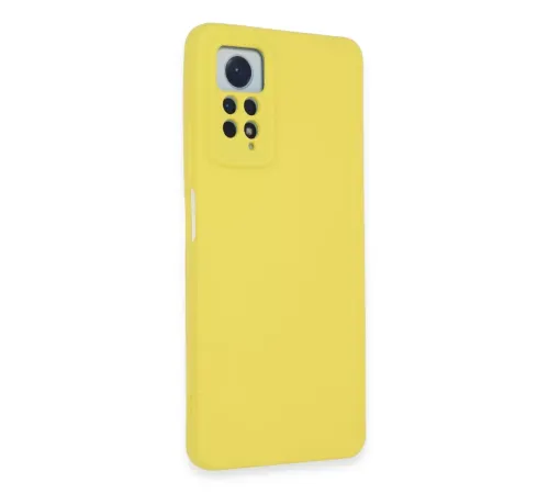 Xiaomi Redmi Note 12 Pro 4G Kılıf Nano içi Kadife Silikon - Sarı