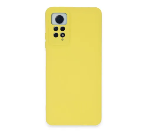 Xiaomi Redmi Note 12 Pro 4G Kılıf Nano içi Kadife Silikon - Sarı