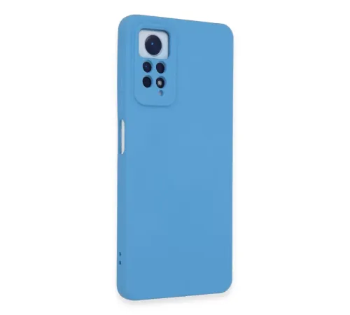 Xiaomi Redmi Note 12 Pro 4G Kılıf Nano içi Kadife Silikon - Mavi