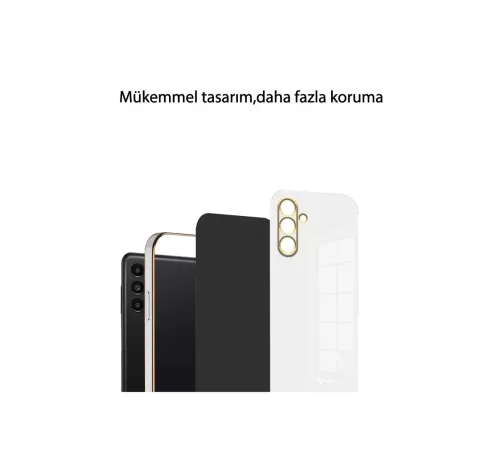 Xiaomi Redmi 13C Kılıf Volet Silikon - Siyah
