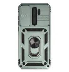Xiaomi Redmi Note 8 Pro Kılıf Pars Lens Yüzüklü Silikon - Yeşil