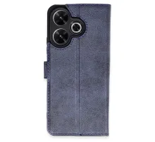 Xiaomi Redmi 13 4G Kılıf Trend S Plus Kapaklı Kılıf - Lacivert