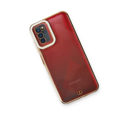 Samsung Galaxy A03S Kılıf Liva Lens Silikon - Beyaz