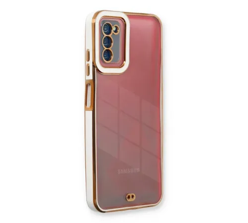 Samsung Galaxy A03S Kılıf Liva Lens Silikon - Beyaz