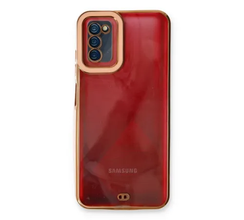Samsung Galaxy A03S Kılıf Liva Lens Silikon - Rose