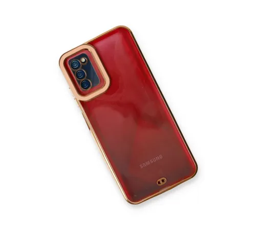 Samsung Galaxy A03S Kılıf Liva Lens Silikon - Rose