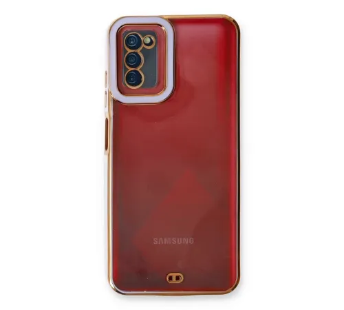 Samsung Galaxy A03S Kılıf Liva Lens Silikon - Lila