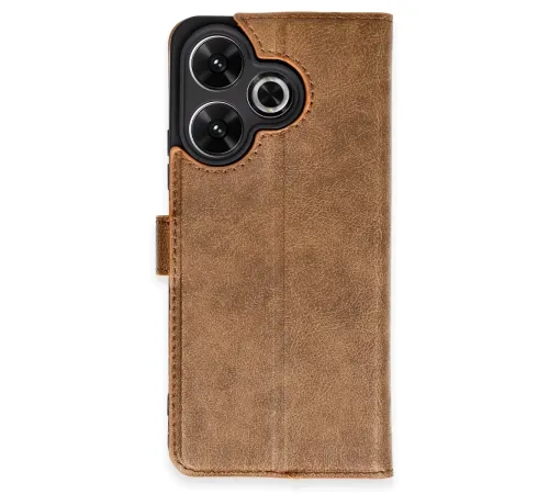 Xiaomi Redmi 13 4G Kılıf Trend S Plus Kapaklı Kılıf - Taba
