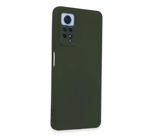Xiaomi Redmi Note 12 Pro 4G Kılıf Nano içi Kadife Silikon - Koyu Yeşil