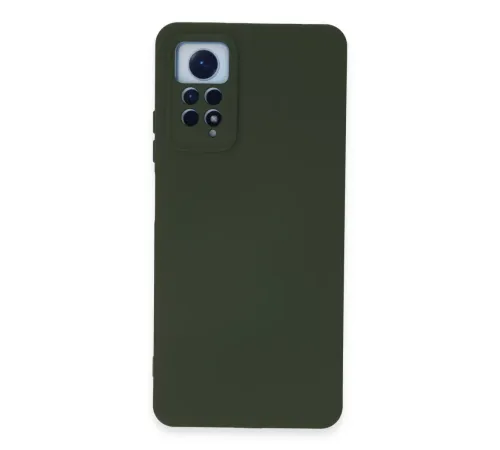Xiaomi Redmi Note 12 Pro 4G Kılıf Nano içi Kadife Silikon - Koyu Yeşil