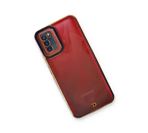 Samsung Galaxy A03S Kılıf Liva Lens Silikon - Mavi