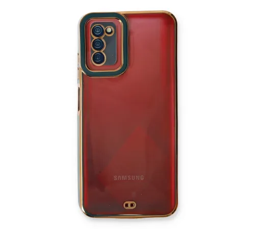 Samsung Galaxy A03S Kılıf Liva Lens Silikon - Yeşil