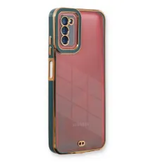 Samsung Galaxy A03S Kılıf Liva Lens Silikon - Yeşil