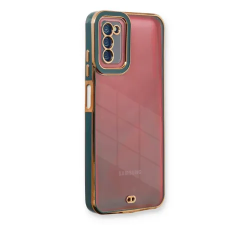Samsung Galaxy A03S Kılıf Liva Lens Silikon - Yeşil