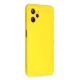 Realme C35 Kılıf Nano içi Kadife Silikon - Sarı