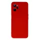 Realme C35 Kılıf Nano içi Kadife Silikon - Kırmızı