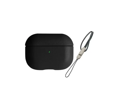 Apple Airpods 3 (3.nesil) 405 Deri Kılıf - Siyah