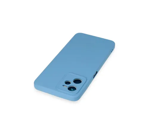 Realme C35 Kılıf Nano içi Kadife Silikon - Mavi