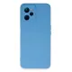 Realme C35 Kılıf Nano içi Kadife Silikon - Mavi