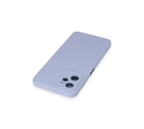 Realme C35 Kılıf Nano içi Kadife Silikon - Lila