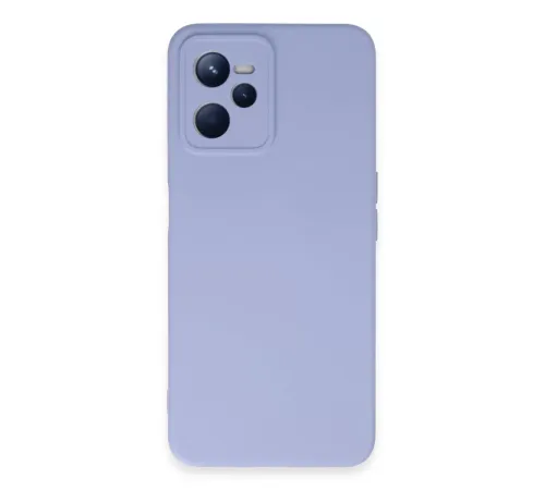 Realme C35 Kılıf Nano içi Kadife Silikon - Lila