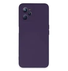 Realme C35 Kılıf Nano içi Kadife Silikon - Mor