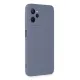 Realme C35 Kılıf Nano içi Kadife Silikon - Gri